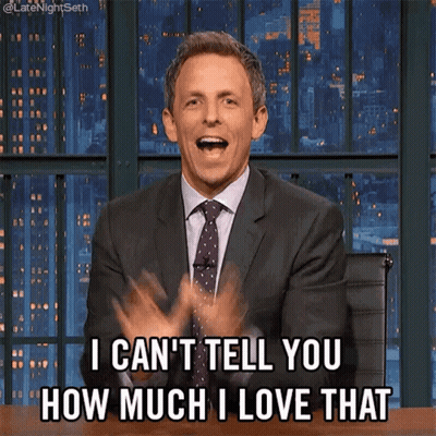 Man In Suit Clapping Saying I Can't Tell You How Much I Love That GIF