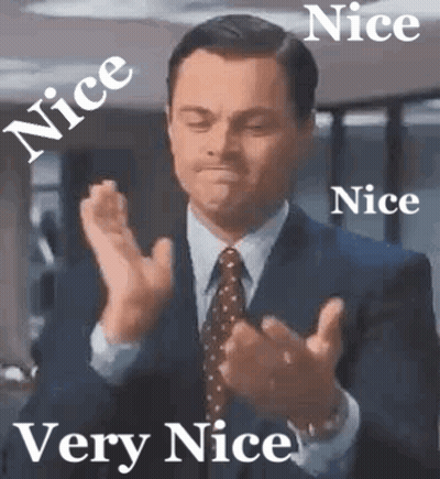 Man In Suit Clapping Saying Nice Very Nice GIF