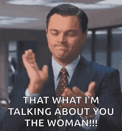 Man In Suit Clapping Says That What I'm Talking About GIF