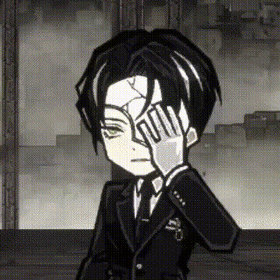 Man In Suit Covering Eyes GIF