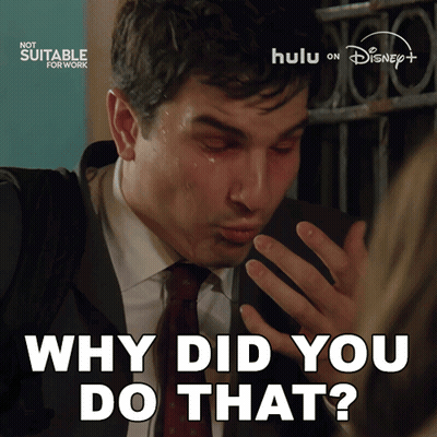 Man In Suit Crying Asking Why Did You Do That GIF