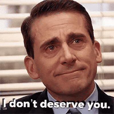 Man In Suit Crying Says I Don't Deserve You GIF