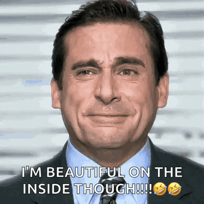 Man In Suit Crying Says Im Beautiful Inside GIF