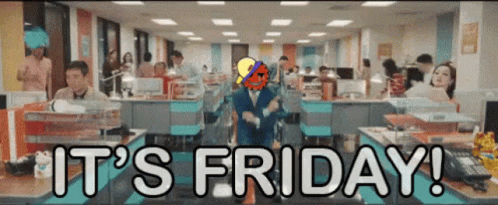 Man In Suit Dancing In Office GIF