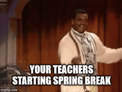 Man In Suit Dancing Says Spring Break GIF