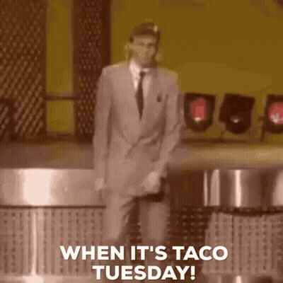 Man In Suit Dancing Taco Tuesday GIF