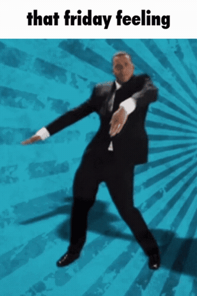 Man In Suit Dancing That Friday Feeling GIF