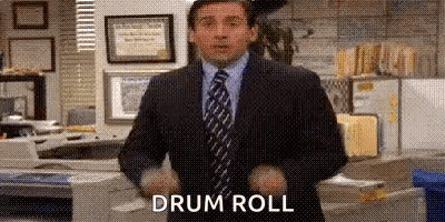 Man In Suit Dancing With Drum Roll GIF