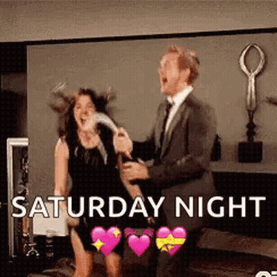 Man In Suit Dancing With Woman In Black Dress GIF