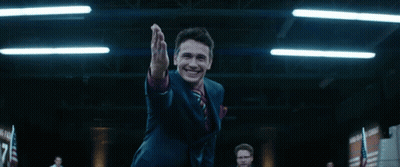 Man In Suit Doing Karate Kick GIF