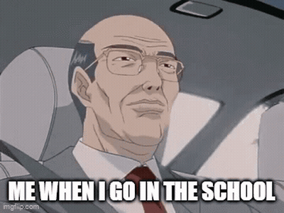 Man In Suit Driving Car Me When I Go To School GIF