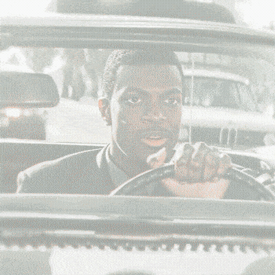 Man In Suit Driving Car GIF