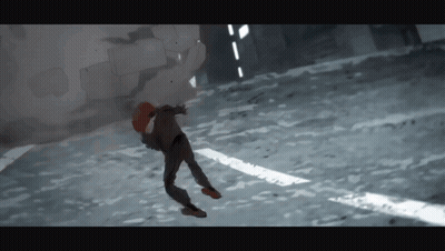 Man In Suit Falling Down Street GIF