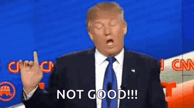 Man In Suit Giving Middle Finger Saying Not Good GIF