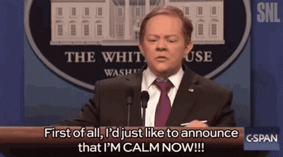 Man In Suit Giving Speech In Front Of White House Sign GIF