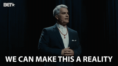 Man In Suit Giving Speech We Can Make This A Reality GIF