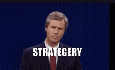 Man In Suit Giving Speech With Strategy GIF