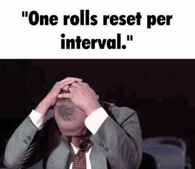 Man In Suit Hands On Head One Rolls Reset Per Interval GIF