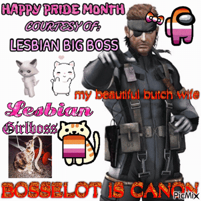 Man In Suit Happy Pride Month Lesbian Big Boss GIF
