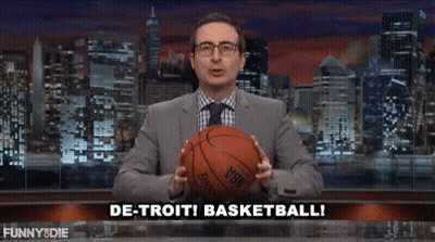 Man In Suit Holding Basketball Says Detroit Basketball GIF