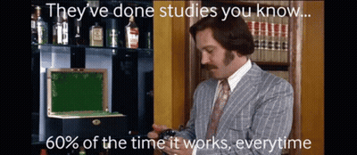 Man In Suit Holding Camera And Saying They Have Done Studies GIF