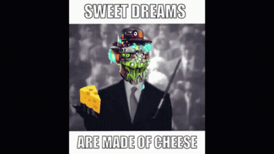 Man In Suit Holding Cheese Sweet Dreams Are Made Of Cheese GIF