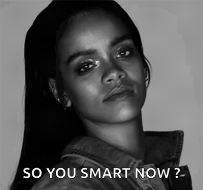 Man In Suit Holding Head Says Be Smart GIF
