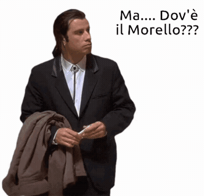 Man In Suit Holding Jacket Ma Dov 'E Il Morello GIF