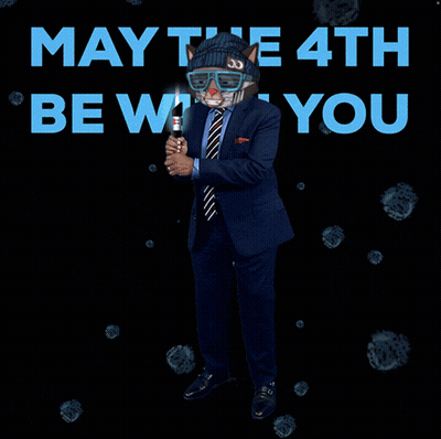 Man In Suit Holding Lightsaber GIF