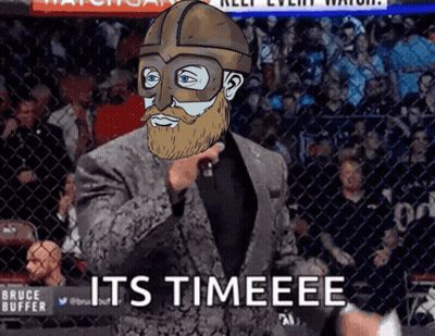 Man In Suit Holding Microphone Saying It's Timeeeee GIF