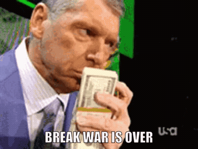 Man In Suit Holding Money Saying War Is Over GIF