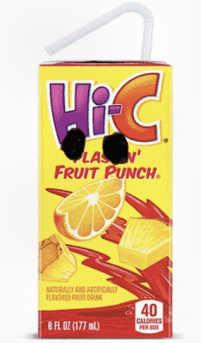 Man In Suit Holding Orange Juice GIF