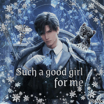 Man in Suit Holding Snowflake Such a Good Girl