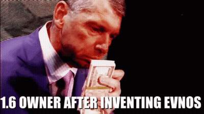 Man In Suit Holding Stack Of Money Caption 1.6 Owner After Inventing Evnos GIF