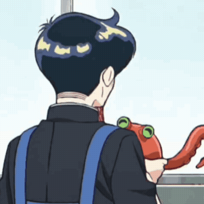Man In Suit Holding Stuffed Octopus GIF