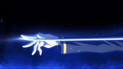 Man In Suit Holding Sword GIF