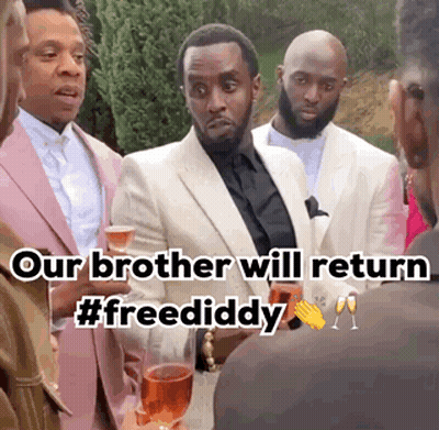 Man In Suit Holding Wine Glass #Freededdy GIF