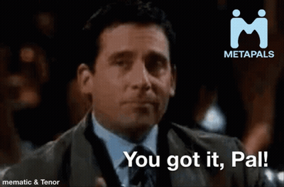 Man In Suit Holding Wine Glass Says You Got It Pal GIF