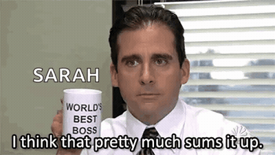 Man In Suit Holding World's Best Boss Mug GIF