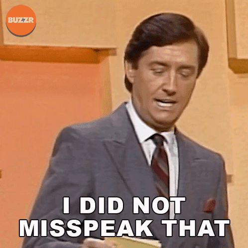 Man In Suit I Did Not Misspeak That GIF
