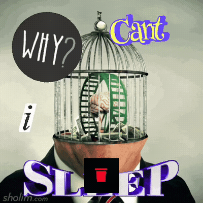 Man In Suit In Cage Why Cant I Sleep GIF