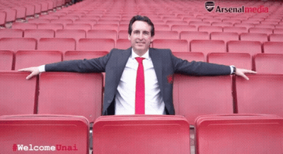 Man In Suit In Empty Stadium Arsenal Media GIF