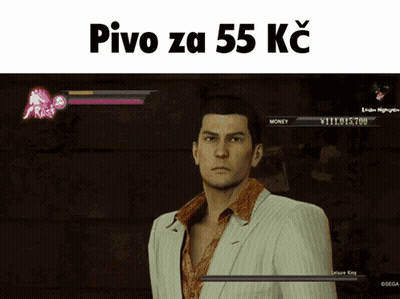 Man In Suit In Front Of Screen Saying Pivo Za 55 Ks GIF