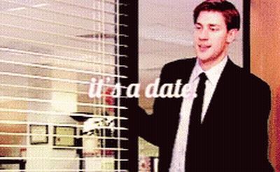 Man In Suit In Front Of Window Saying It's A Date GIF