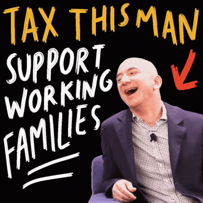 Man in Suit Laughing at Tax This Man Sign
