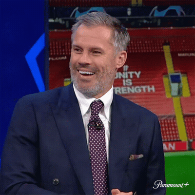 Man In Suit Laughing At Unity Sign GIF
