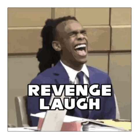 Man In Suit Laughing Revenge Laugh Sticker