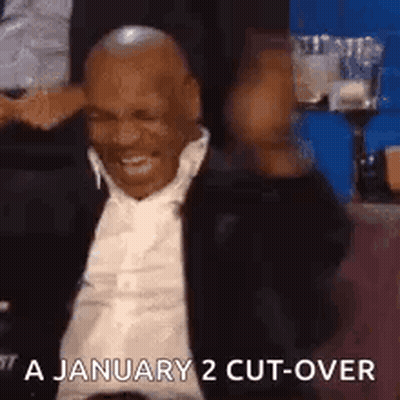 Man In Suit Laughing With Arms Up GIF