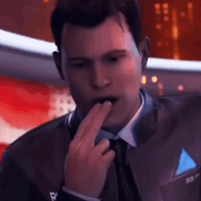 Man In Suit Licking His Lips GIF