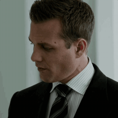 Man In Suit Looking Down Eyes Closed GIF